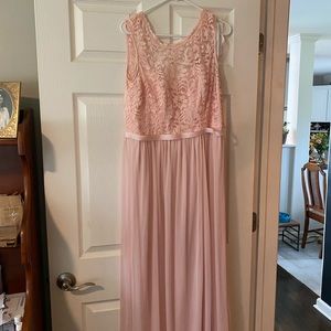 Blush bridesmaid dress